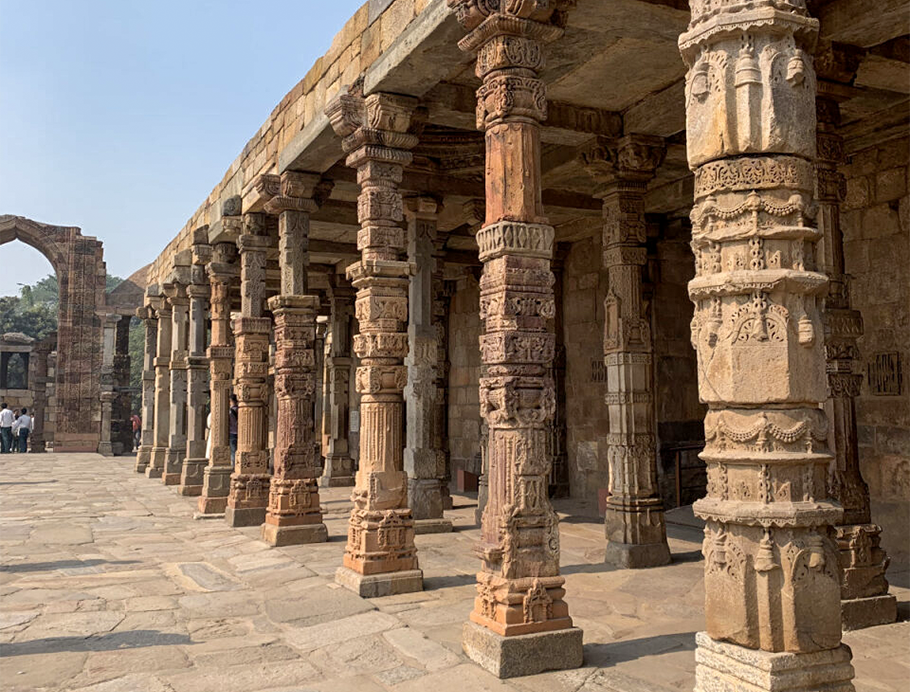 Qutub Minar, Delhi, India by Karin Jones
